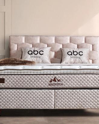 Letto matrimoniale Boxspring Magnesia 180 x 200