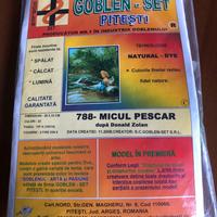 Ricamo . il bambino pescatore