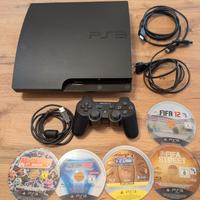 PS3 slim + 5 giochi