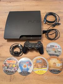 PS3 slim + 5 giochi
