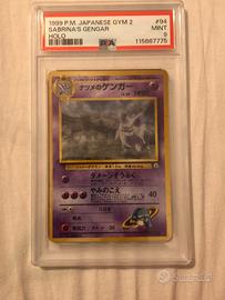 Pokemon card Sabrina's Gengar PSA9