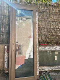 Coppia porte finestre SCHÜCO in pvc (nuove)