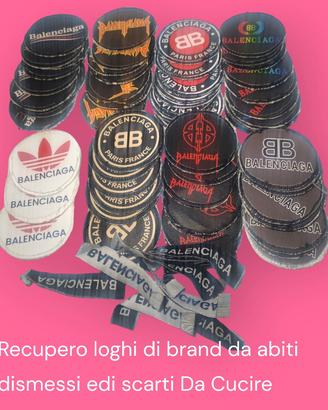 3 stoffe Balenciaga.Recupero loghi di brand da ab