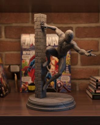 Statua Spider-Man stampata in 3D, non dipinta