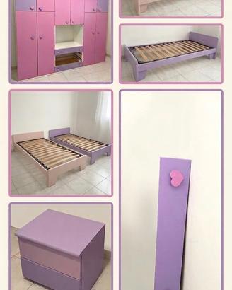Cameretta fucsia e lilla