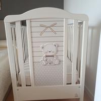 Lettino Italbaby con materasso e coprimaterasso 