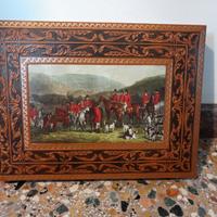 Scatola cartone ecopelle porta orologi caccia ingl