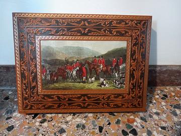 Scatola cartone ecopelle porta orologi caccia ingl