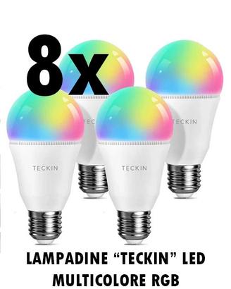 8x Lampadine Alexa 'Teckin' LED multicolore RGBCW