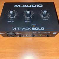 scheda audiom-audio track solo + m audio BX3 