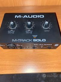 scheda audiom-audio track solo + m audio BX3 