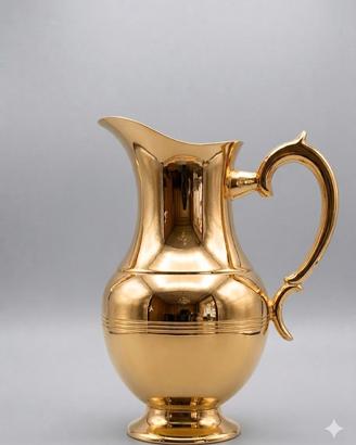 BROCCA ANFORA VINTAGE OTTONE MASSICCIO DORATO