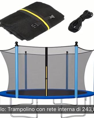 Rete di protezione tappeto elastico/trampolino