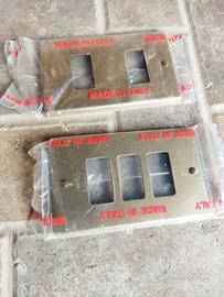 Placche Brunite 2-3 fori Compatibili  Serie Magic 