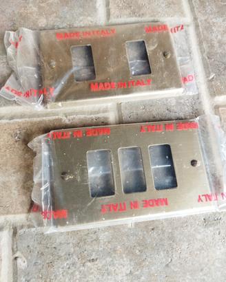 Placche Brunite 2-3 fori Compatibili  Serie Magic 
