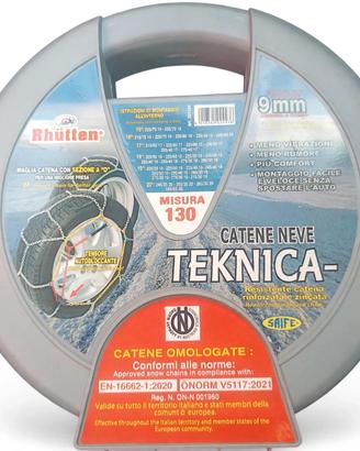 Catene da neve Rhütten Teknica m.130 come NUOVE 