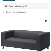 divano klippan Ikea nero