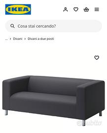 divano klippan Ikea nero