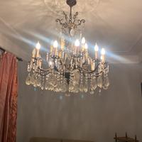 Lampadario cristallo vintage
