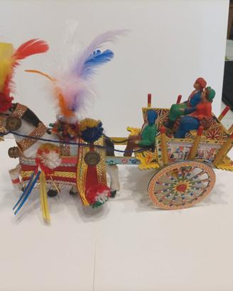 Carretto Siciliano in Miniatura Vintage 