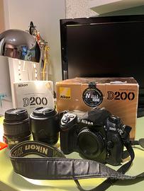 📸 Nikon D200 + 18-55mm + 55-200mm + 3 batterie