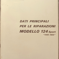 Manuale auto epoca FIAT 124 Sport Coupé - Spider