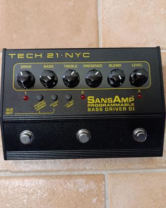 Pedale Tech21 SansAmp Programmable Bass Driver