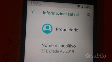 cellulare   zte blade a 5 come nuovo