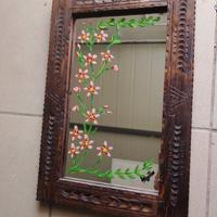 specchio sardo vintage intagliato