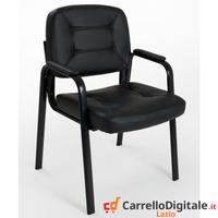 Sedie ospite ufficio studio -Imbottite in Ecopelle