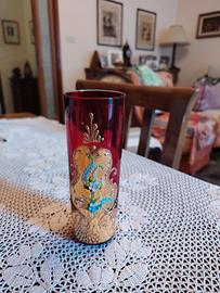 BICCHIERI  E VASO PORTA CIOCCOLATINI DI MURANO