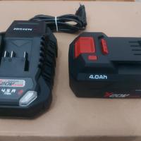 batteria parkside 4ah caricabatteria 4.5ah NUOVI 