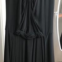 Gucci abito vestito in seta nero