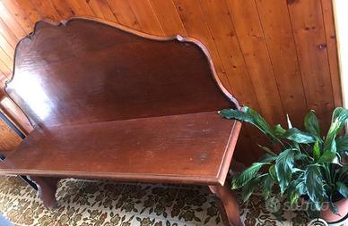Tavolo fratino antico con panca in legno