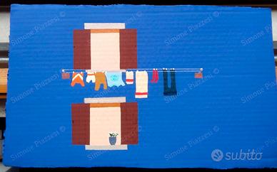 Quadro di Simone Piazzesi - FINESTRE CON STESA
