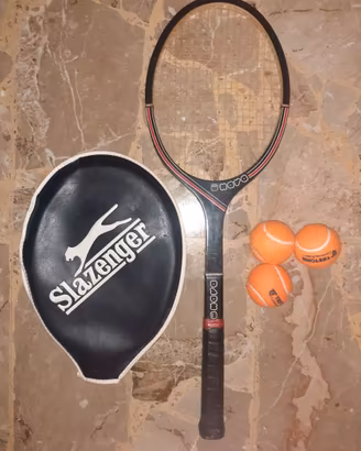 Racchetta Tennis Nava Vintage legno con Custodia