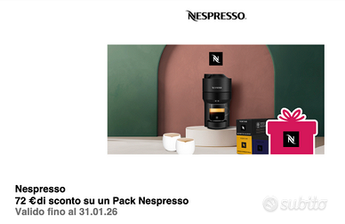 Sconto Nespresso Pack