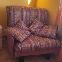 Poltrona letto (due) con materasso e coperta 