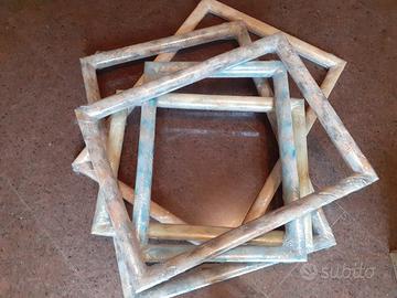 Stock 5 cornici artigianali in legno
