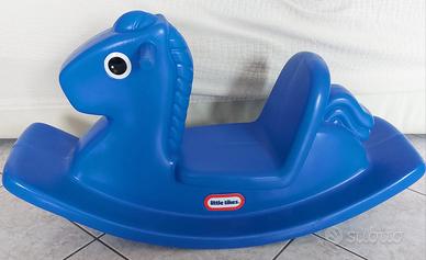 cavallo a dondolo blu Little tikes