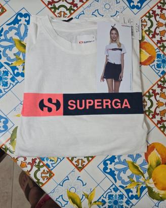 Pigiama Donna Corto Superga T.S Bianco e Nero 