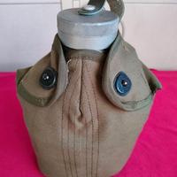 Borraccia militare con gavettino - usata anni '80