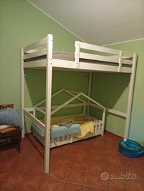 letto a soppalco  trattabile 