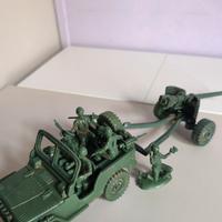 Set Atlantic jeep comando + pezzo artiglieria 1:32