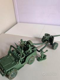 Set Atlantic jeep comando + pezzo artiglieria 1:32