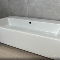 Lavabo Althea ceramica bianca 80x50x15 (LxPxH)