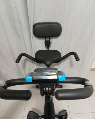 Cyclette Pieghevole Salvaspazio con Schienale