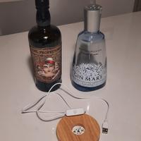 Base LED con bottiglie di Gin 15€/UNA