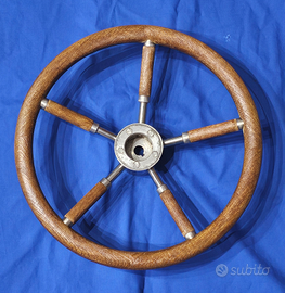 Timone Nautico in teak per imbarcazioni,