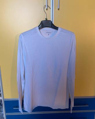 Maglia Uomo Maniche Lunghe Bianca Terranova